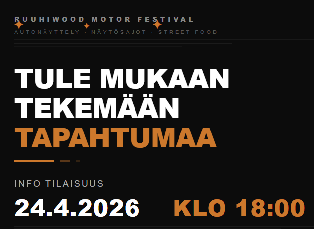 Tule mukaan tekemään tapahtumaa – info tilaisuus 24.4.2026 klo 18:00